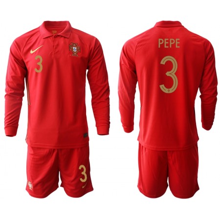 Portugal Pepe 3 Kind Thuistenue EK 2020 L/S